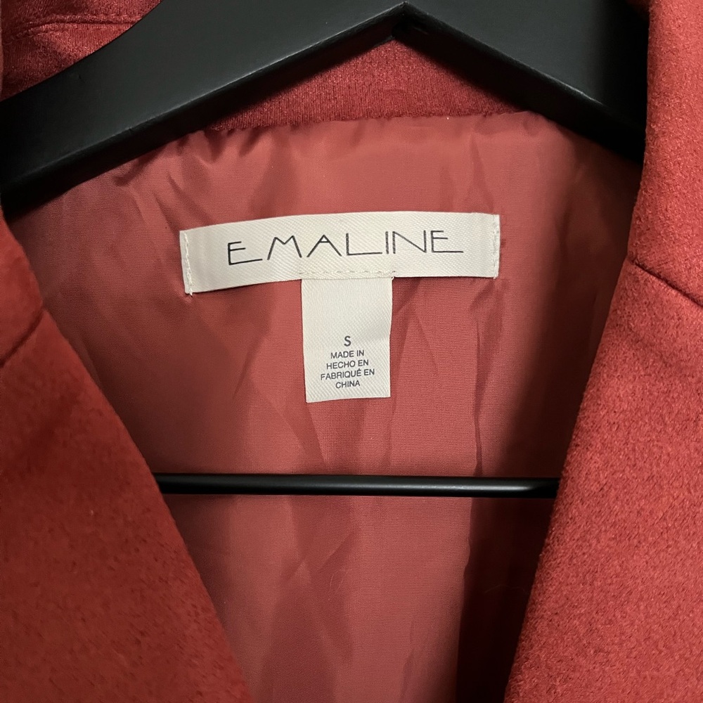 Emaline - Women's Faux Suede Rose Colored Jacket - Picture 2 of 3